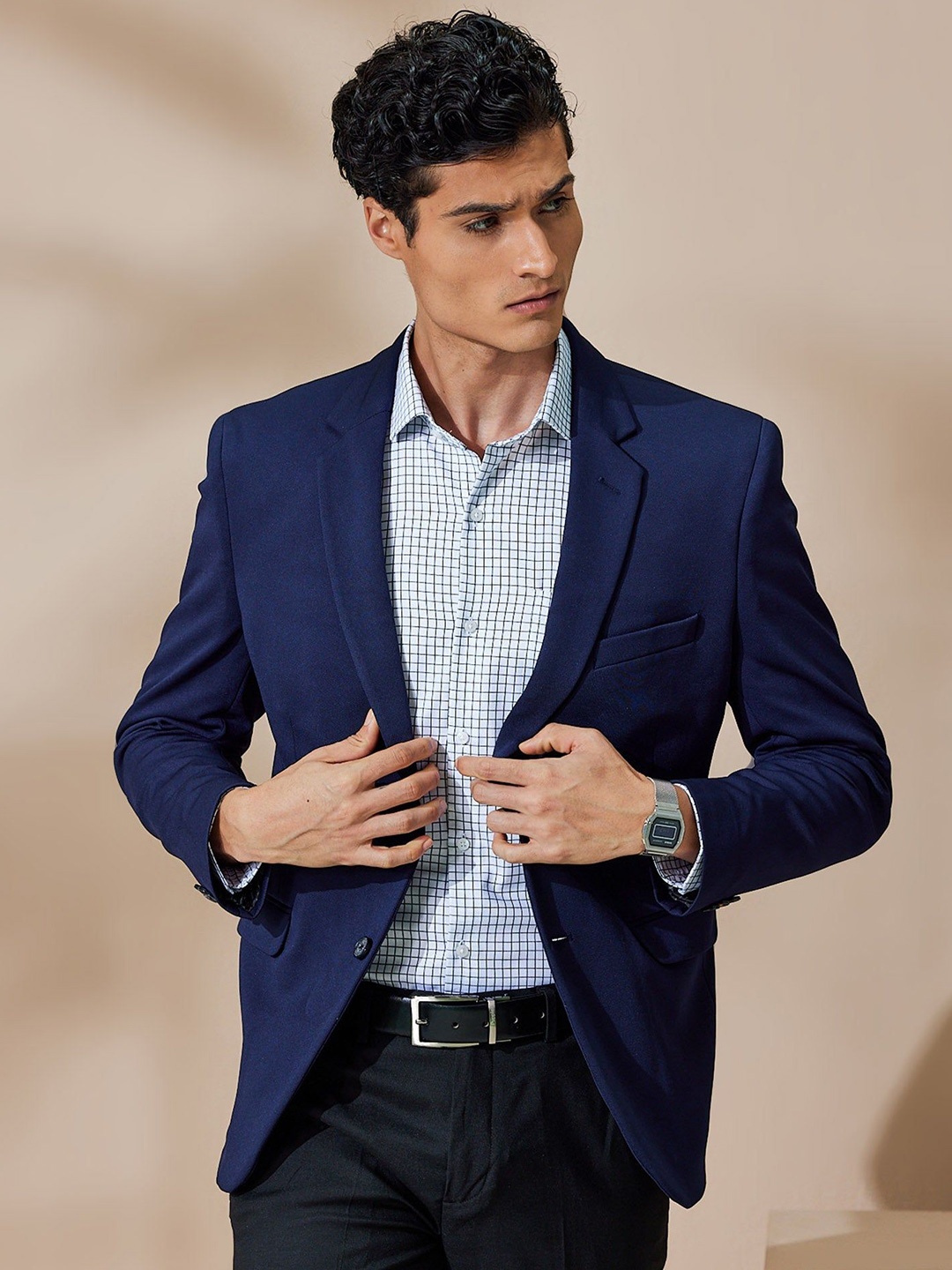 

Stori Single Breasted Formal Blazers, Navy blue