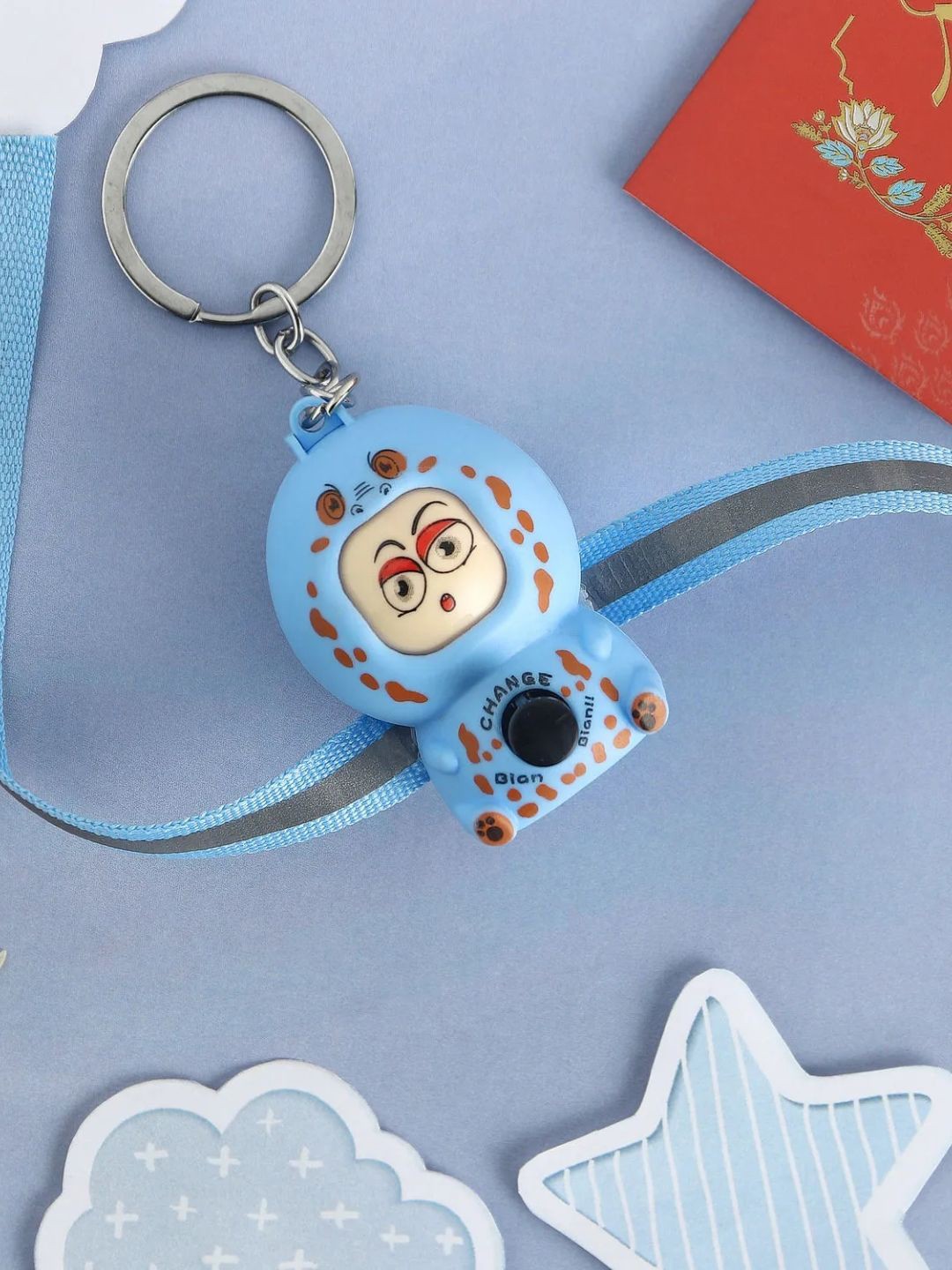 

fnp Emoji Switch Hero Rakhi For Kids Blue Bracelet Rakhis