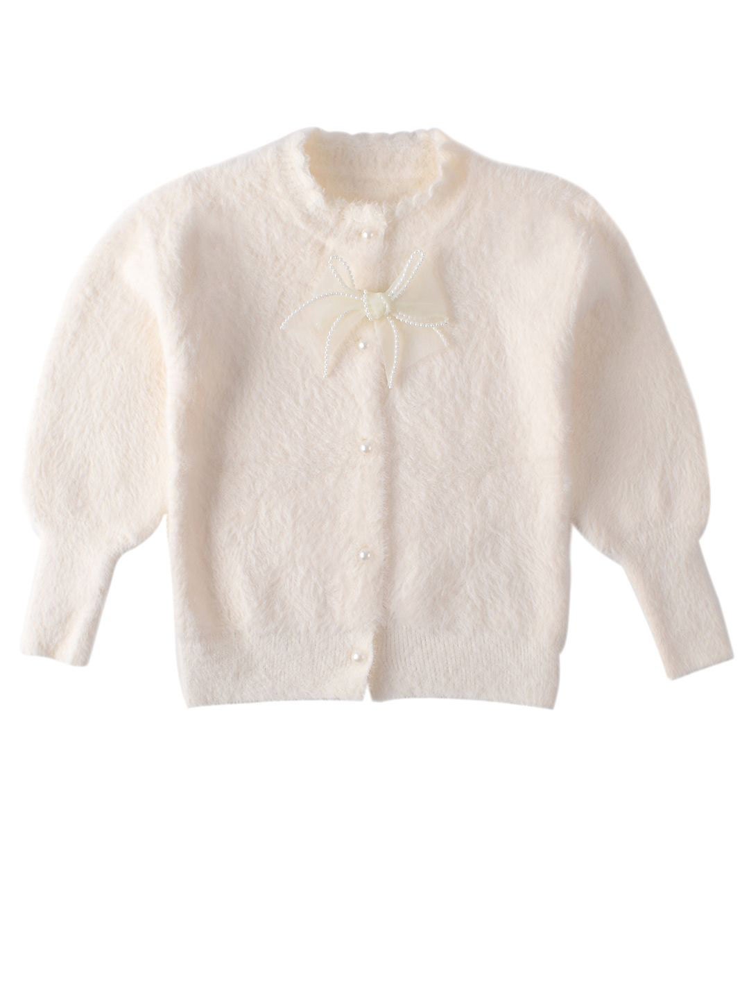 

Bold N Elegant Girls Cardigan, White