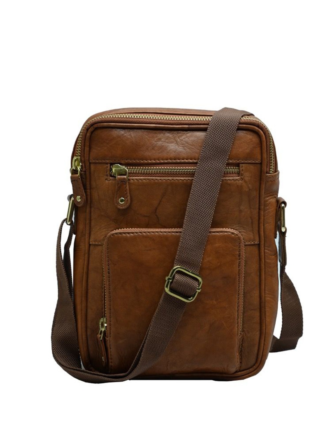 

Abelardo De Moda Unisex Messenger Bag, Tan