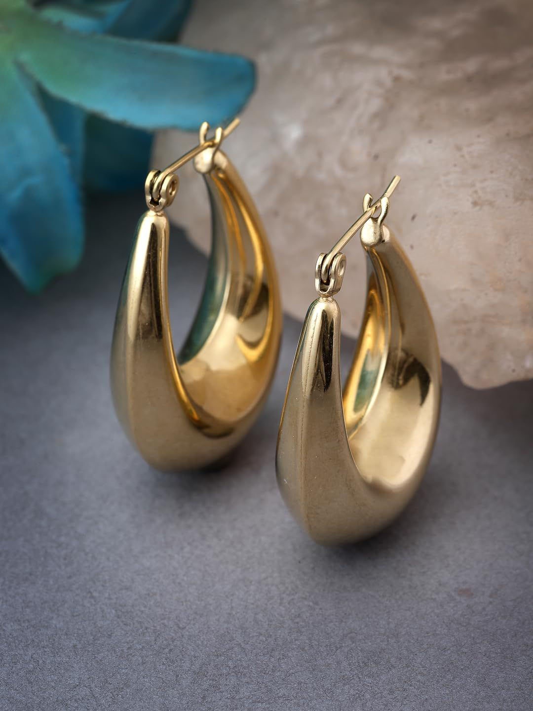 

Krelin Circular Hoop Earrings, Gold