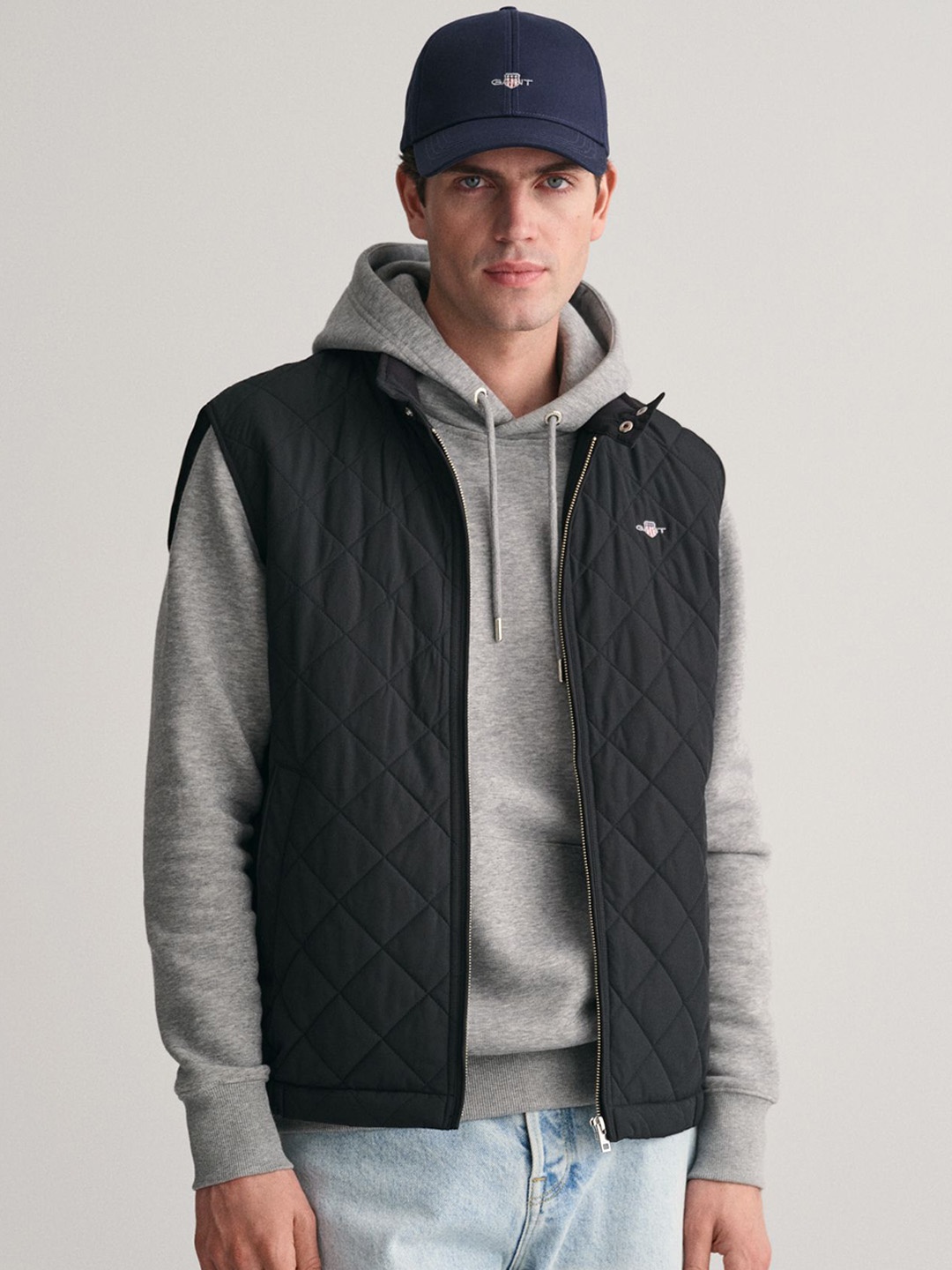 

GANT Men Quilted Jacket, Black