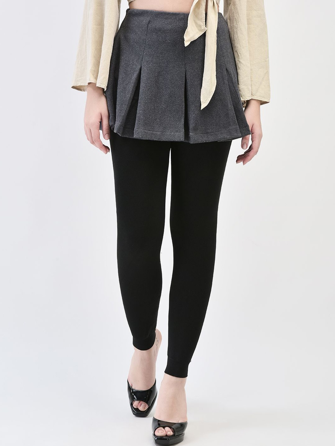 

Brauch Ankle Length Leggings, Black