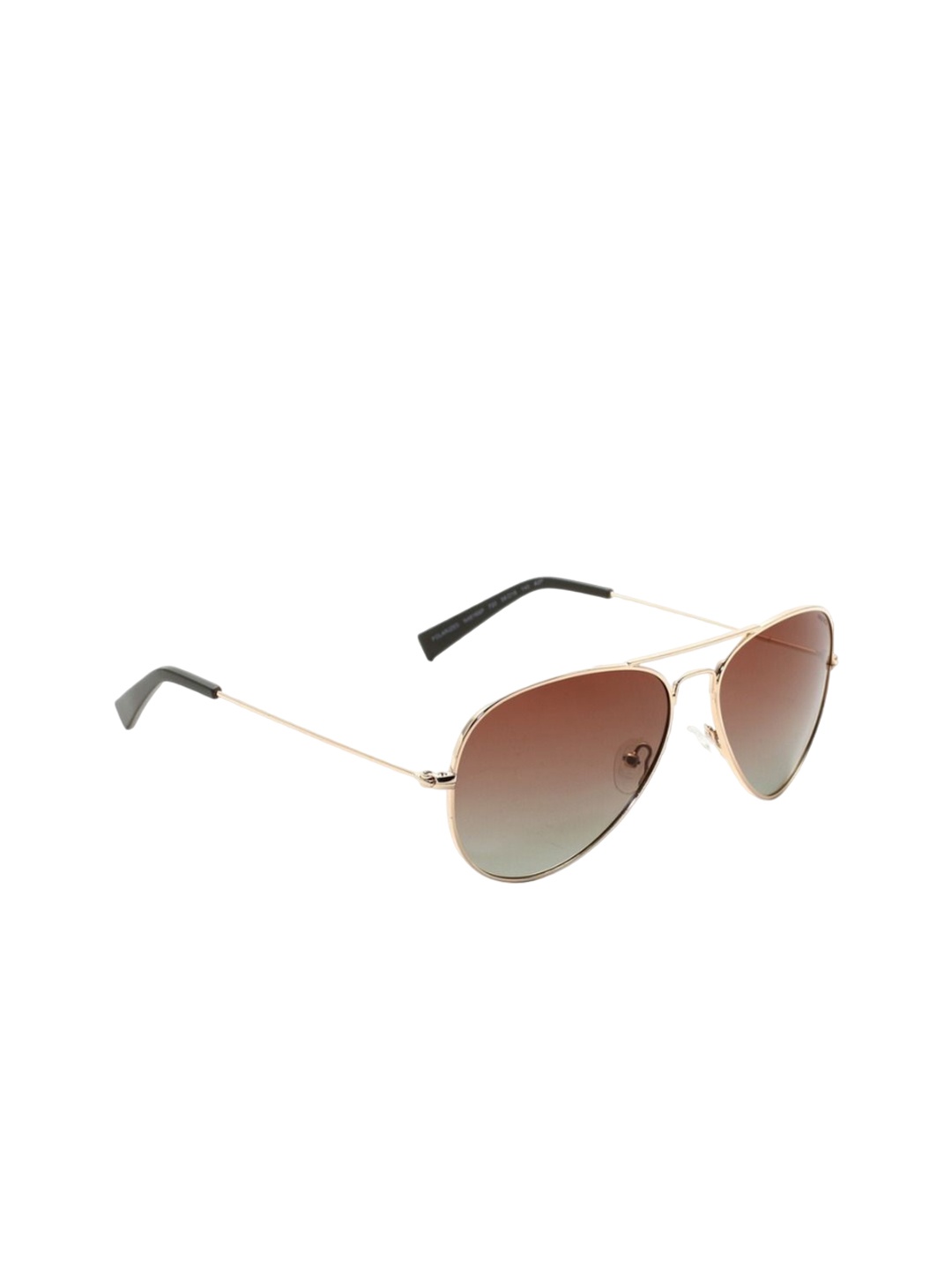 

Nautica Unisex Aviator Sunglasses with UV Protected Lens, Brown