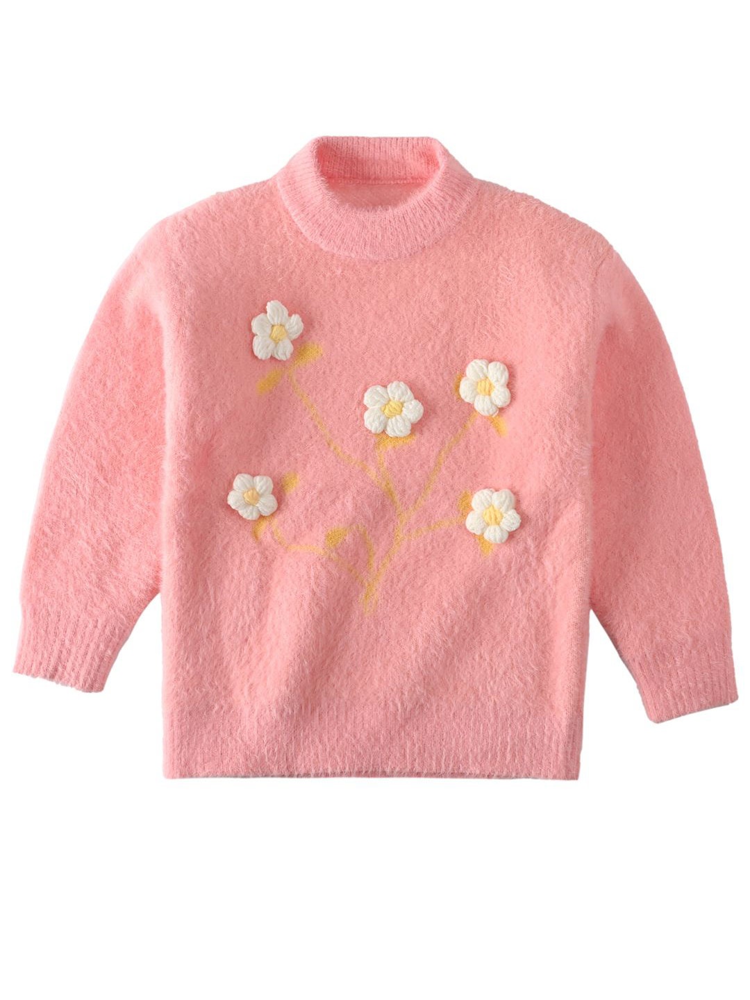 

Bold N Elegant Girls Embroidered Pullover, Pink