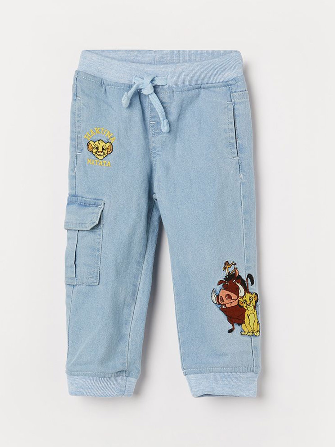 

Juniors by Lifestyle Boys Disney Lion King Jogger Low Distress Jeans, Blue