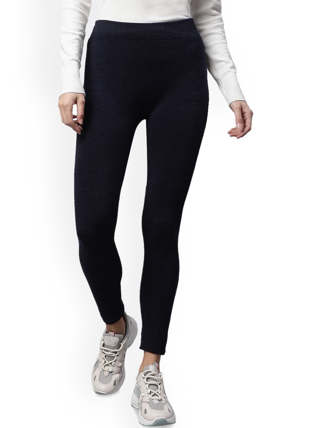 

Global Republic Slim Fit High Rise Tights, Navy blue