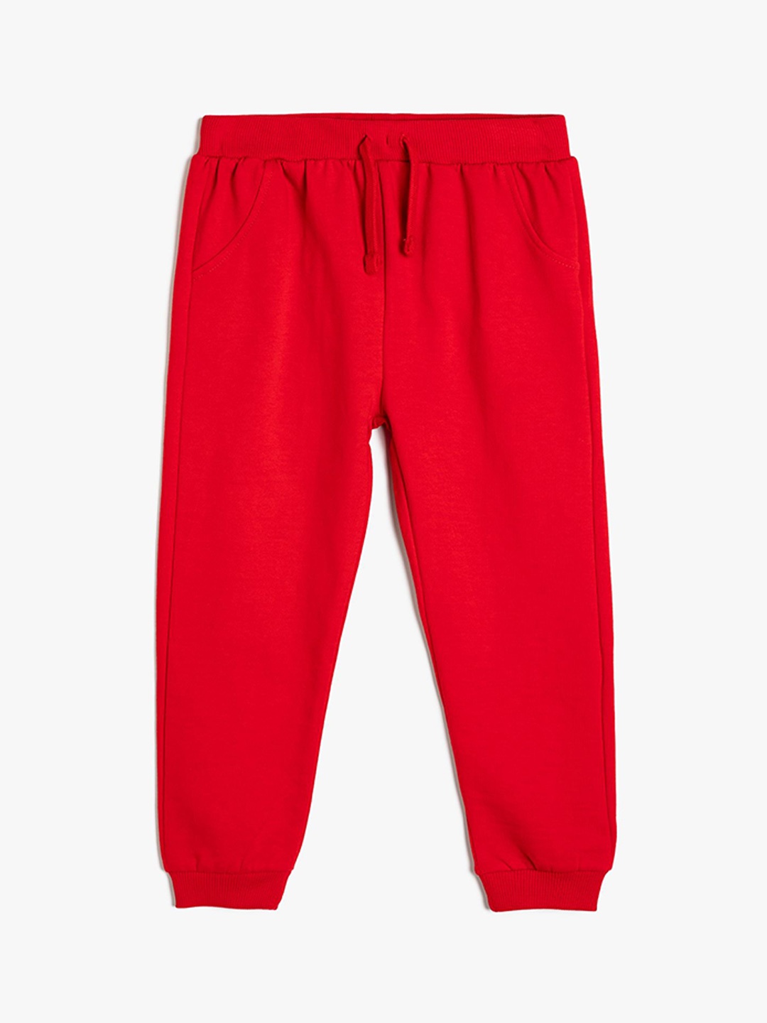 

Koton Boys Mid-Rise Pure Cotton Joggers, Red