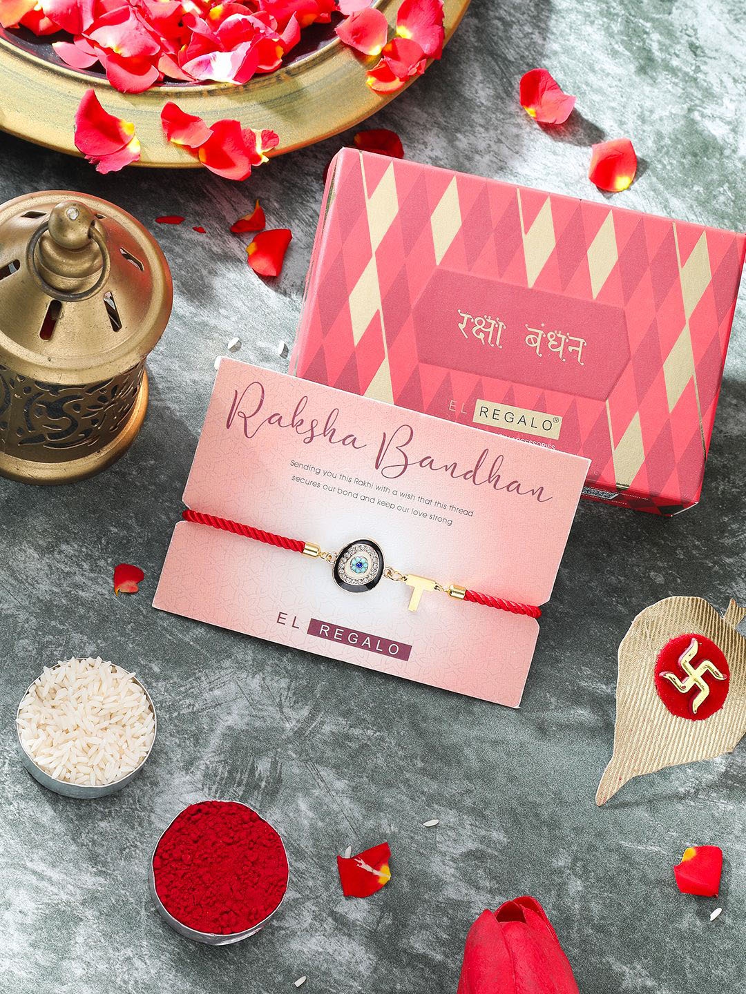 

EL REGALO Thread Rakhi, Red