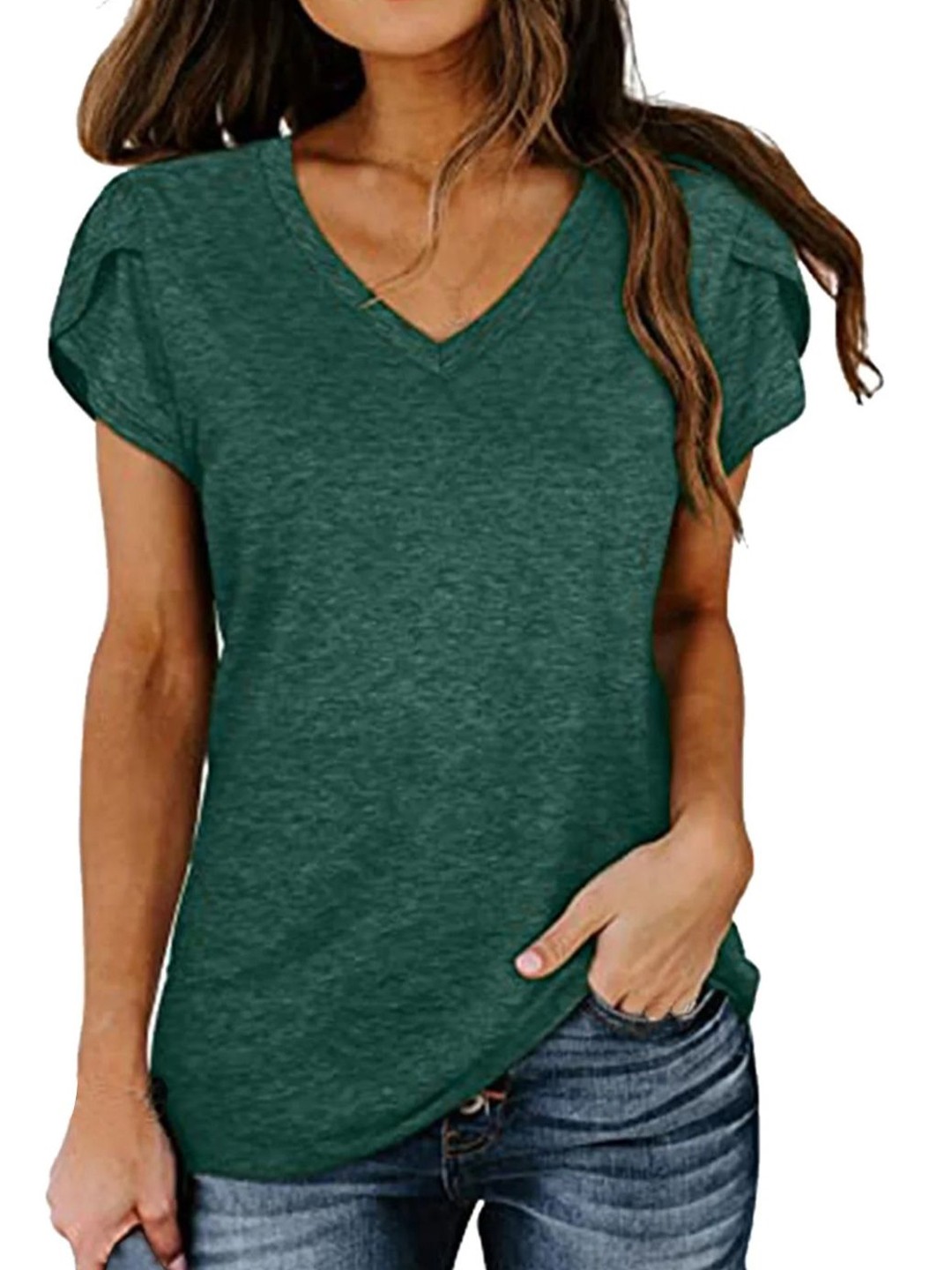 

Stylecast X KPOP Women Solid Round Neck Top, Green