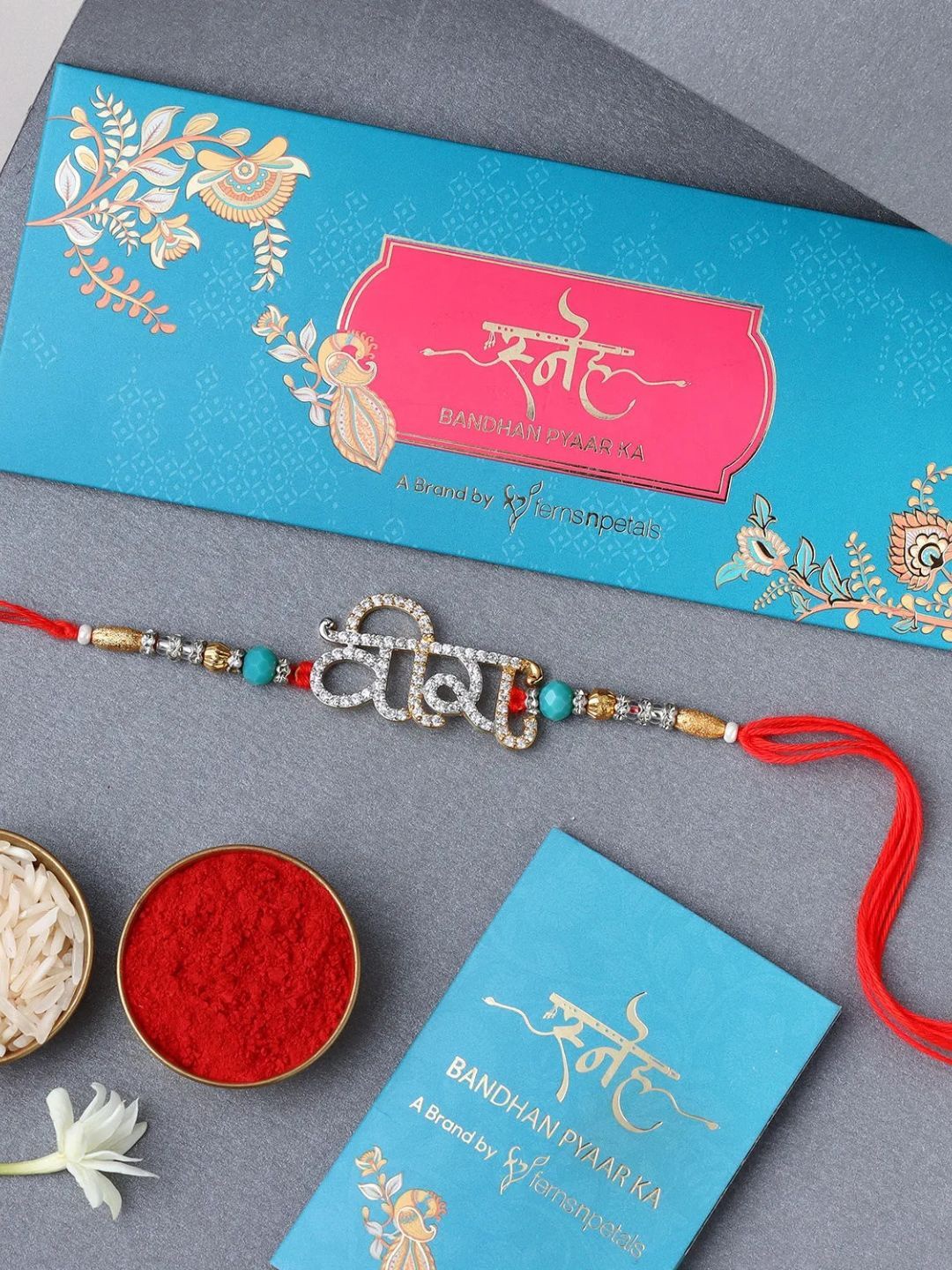 

fnp Veera Rakhi Magical Evil Eye, Red