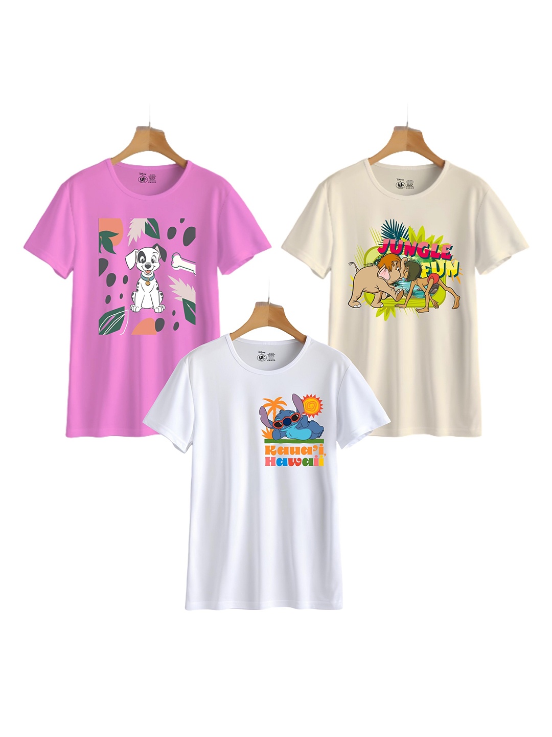 

YK Disney Boys 3 Printed Extended Sleeves T-shirt, Multi