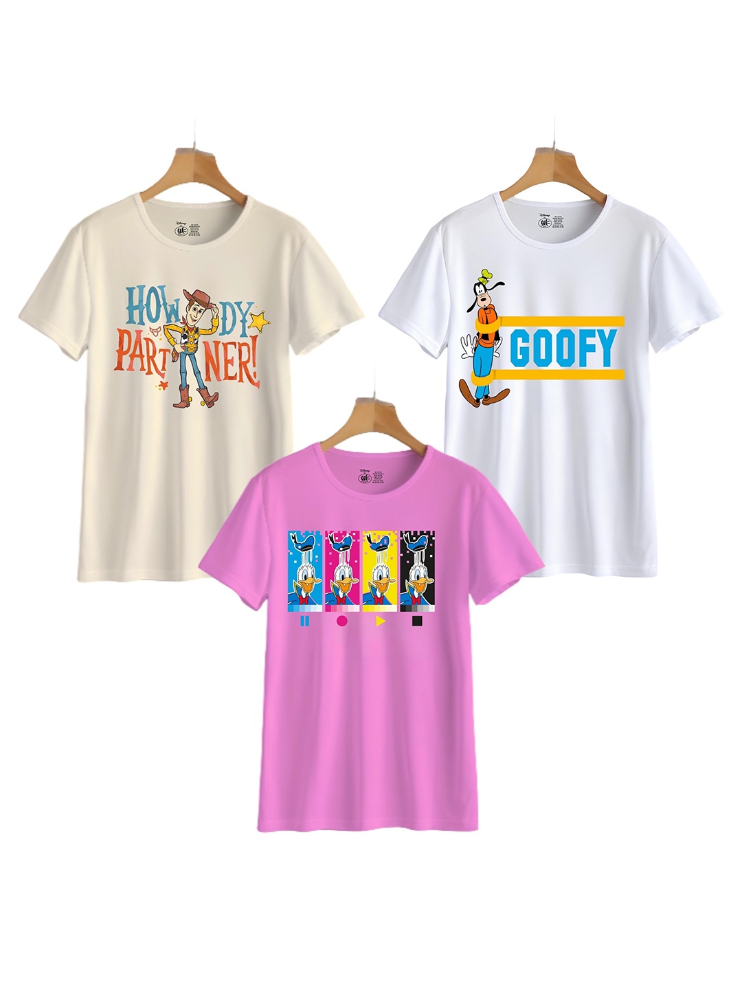 

YK Disney Boys Typography 3 Printed Applique T-shirt, Multi