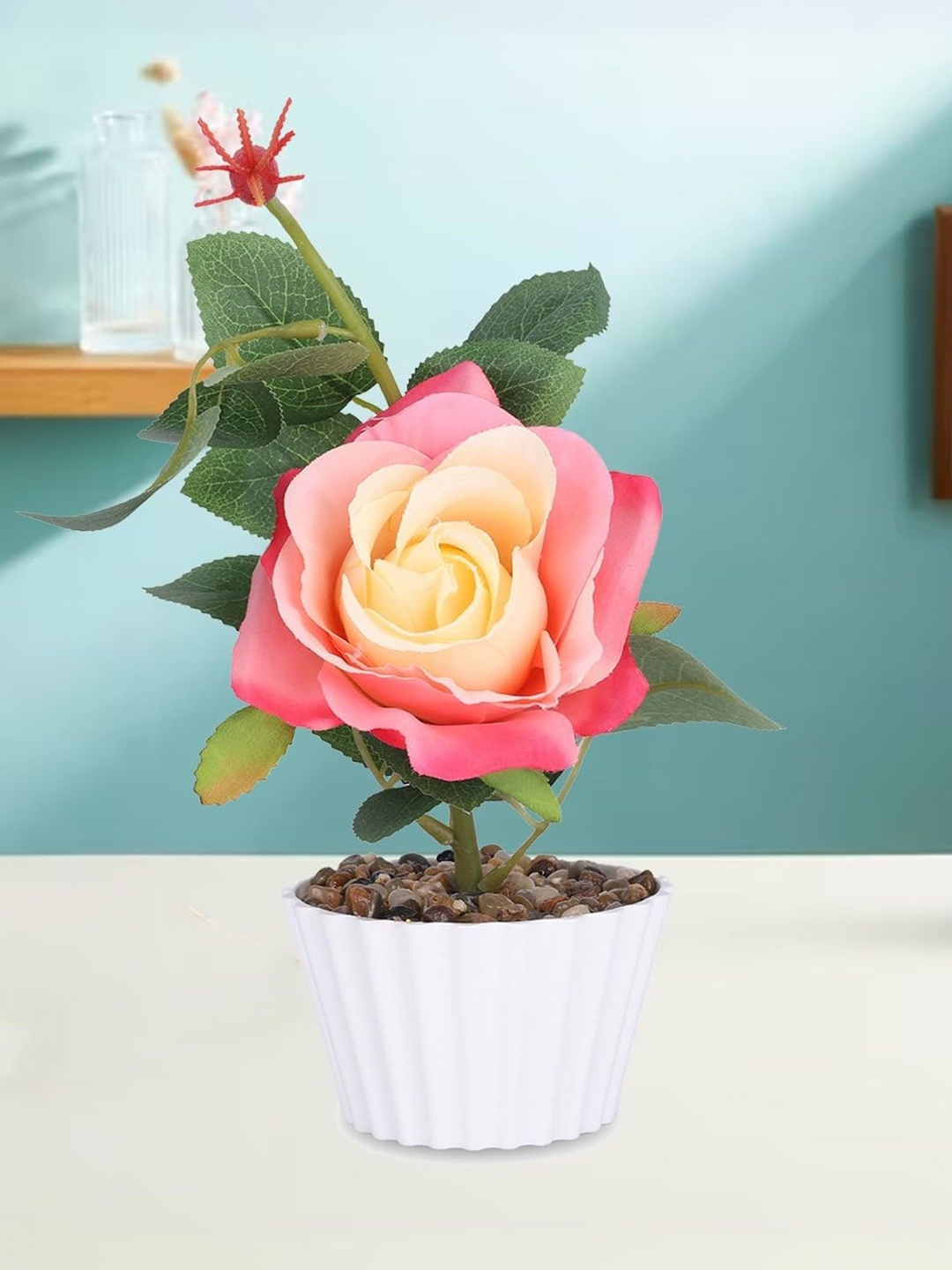 

Ekhasa Pink 1 Pieces Artificial Plant With Pot