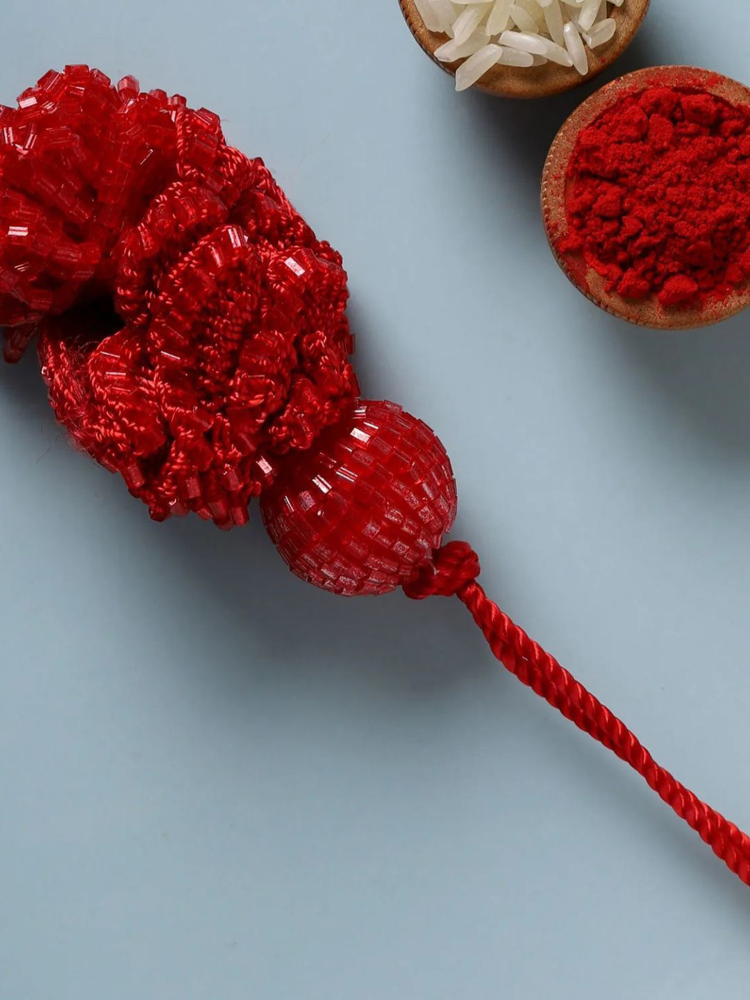 

fnp Ethereal Elegance of Rose Lumba Bhaiya-Bhabhi Rakhis, Brown