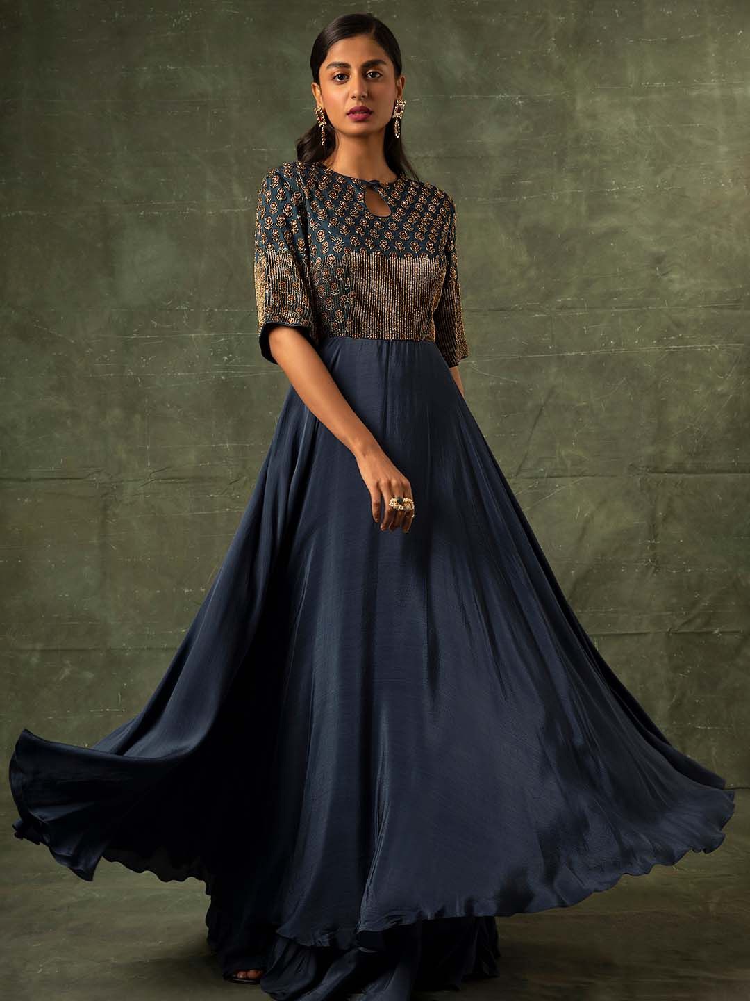 

Sejal Kamdar Ethnic Motifs Crepe Maxi Dress, Assorted