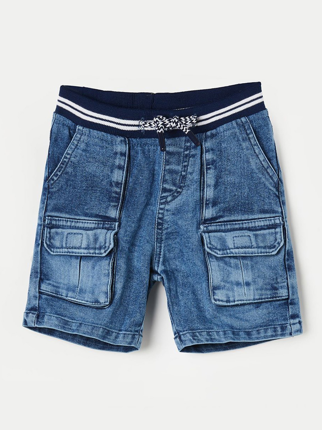 

Juniors by Lifestyle Boys Printed Denim Shorts, Blue