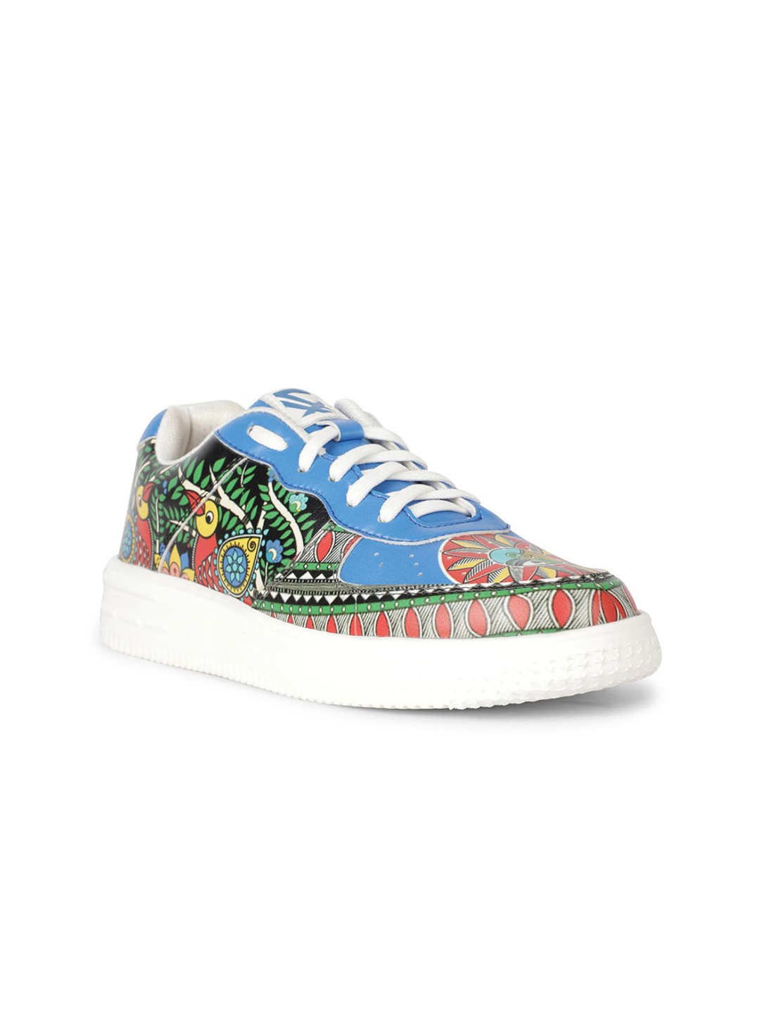 

LIBERTY MJH L10 Women Printed Casual Lace-Up Sneakers, White