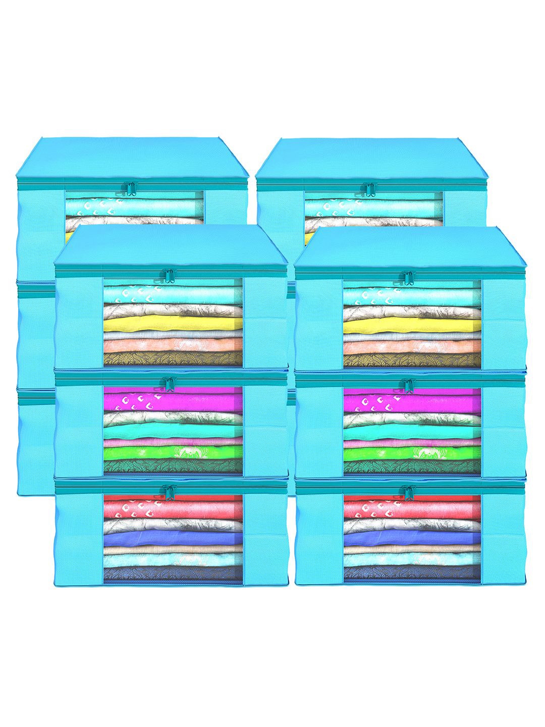 

Kuber Industries Blue Set of 12 Regular Drawer Organiser Organisers