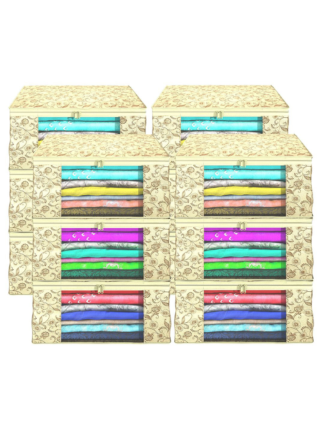 

Kuber Industries Cream-Coloured Set of 12 Regular Drawer Organiser Organisers