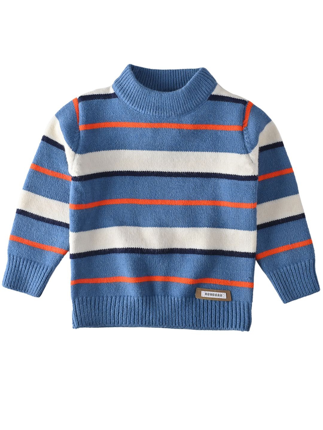 

Bold N Elegant Unisex Kids Striped Pullover, Blue