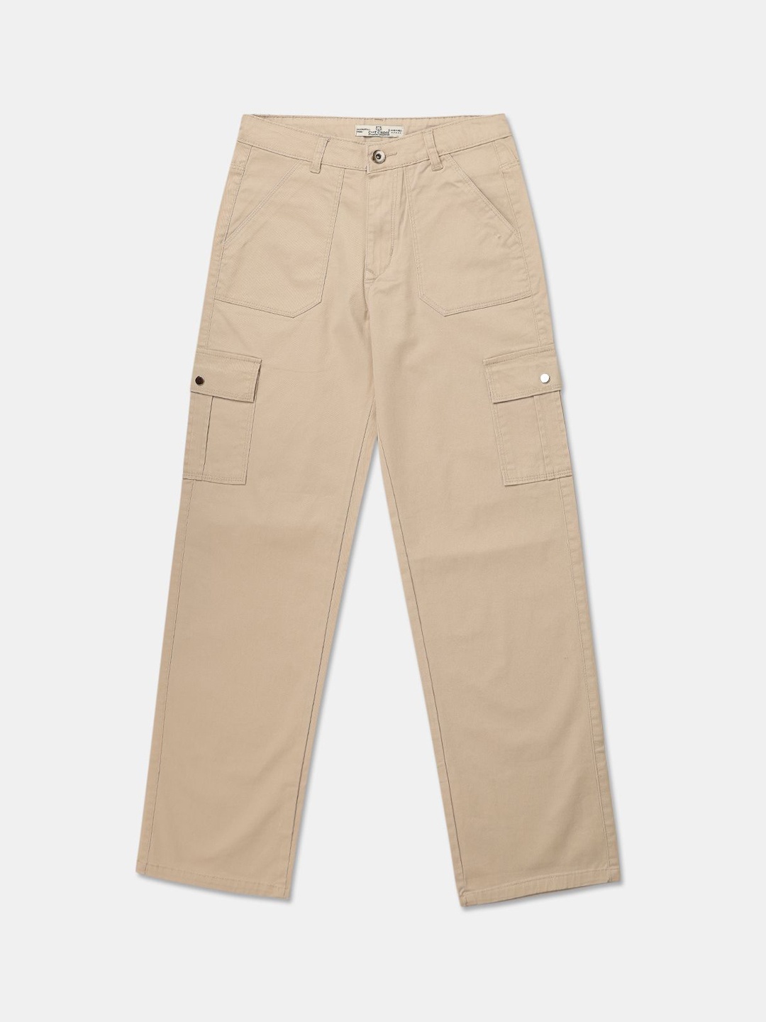 

V-Mart Girls Cargos Trousers, Beige