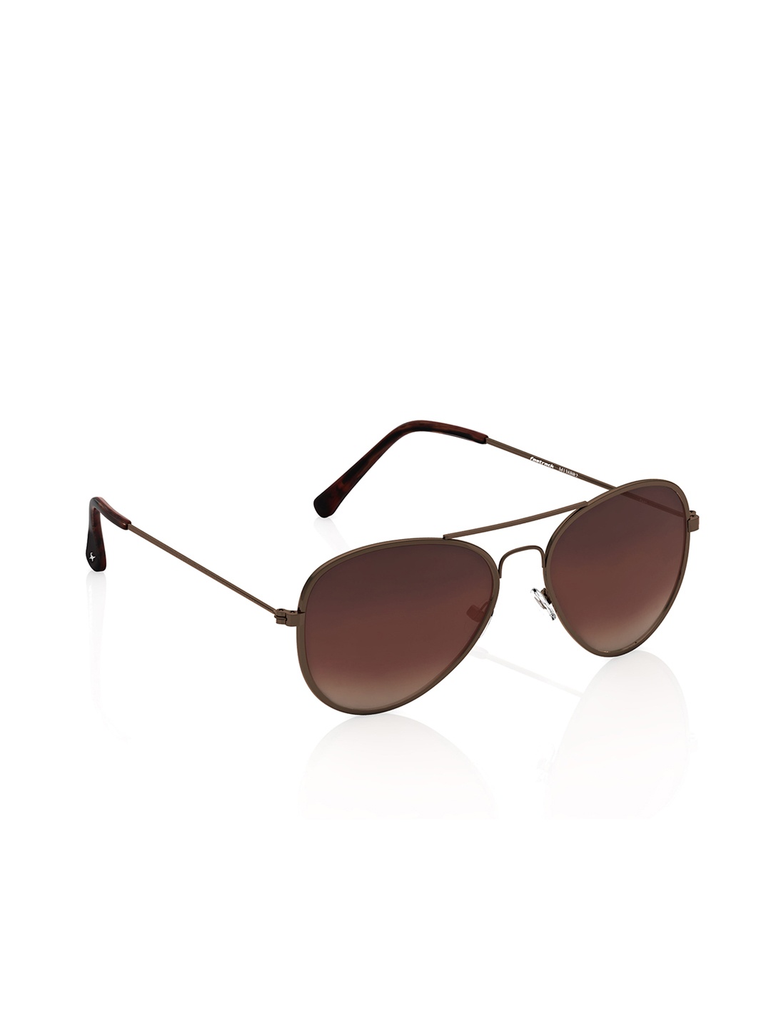 

Fastrack Men Aviator Sunglasses with UV Protected Lens M138BR2V, Brown