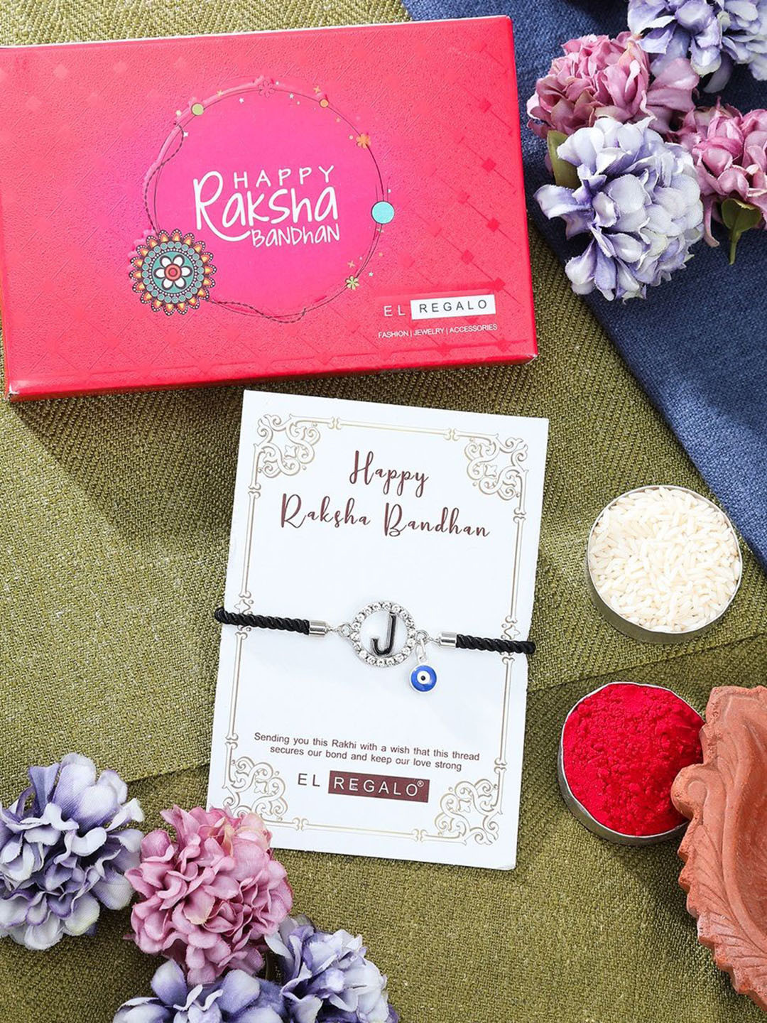 

EL REGALO Thread Rakhi, Silver