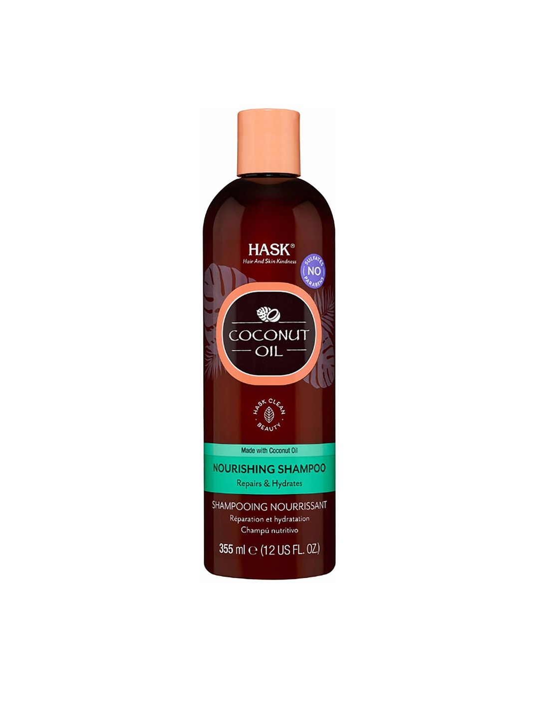 

HASK Coconut Oil Nourishing Shampoo-355ml, Burgundy