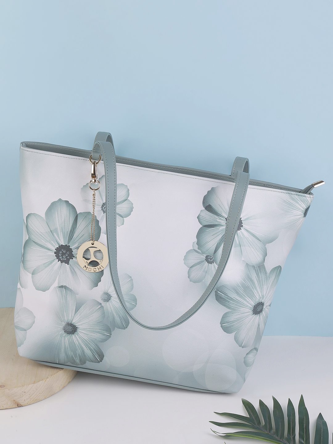 

Mochi Floral Half Moon Sling Bag, Green