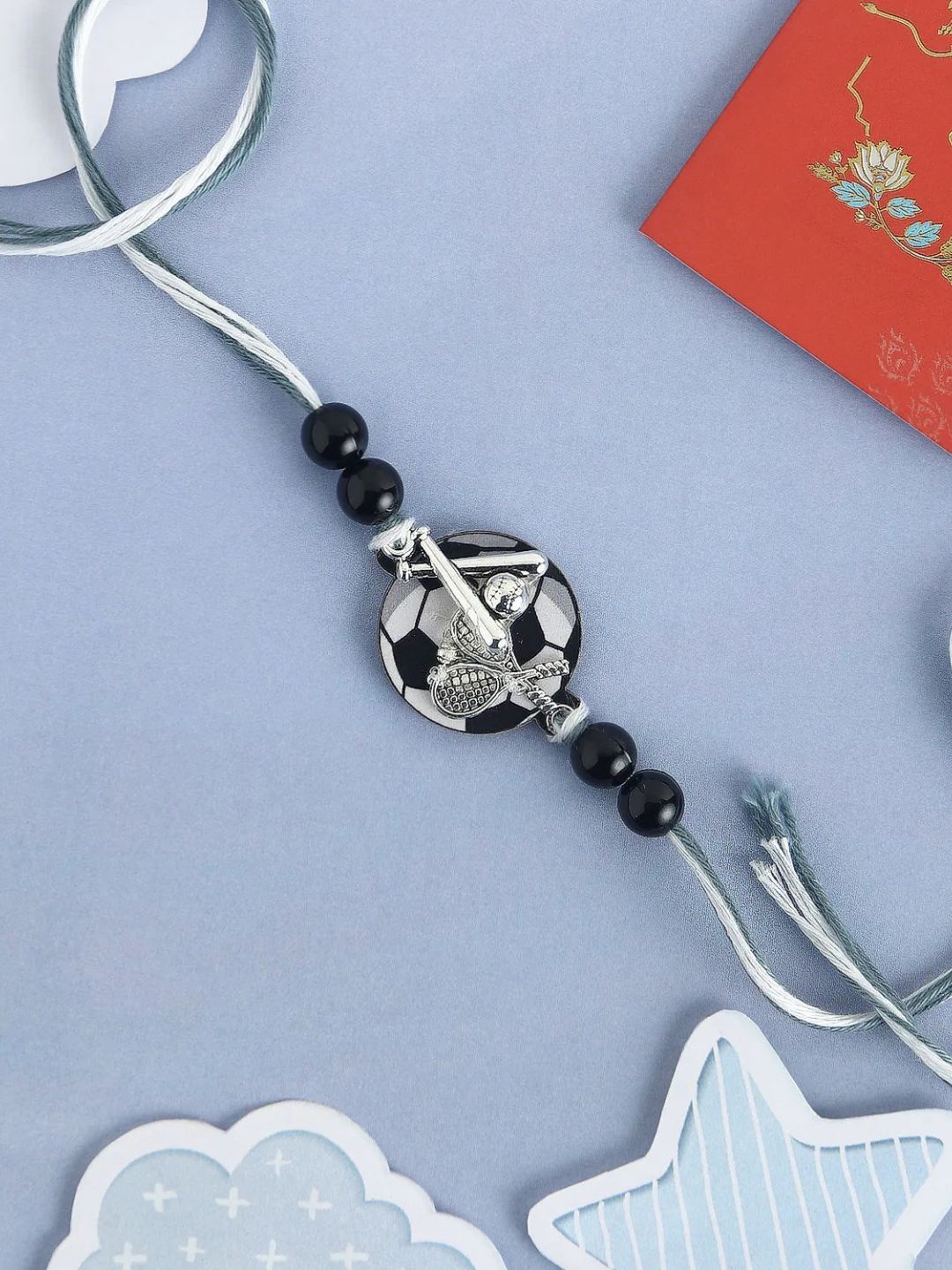 

fnp Goalgetter Football Rakhi Bhaiya-Bhabhi Rakhis, Black