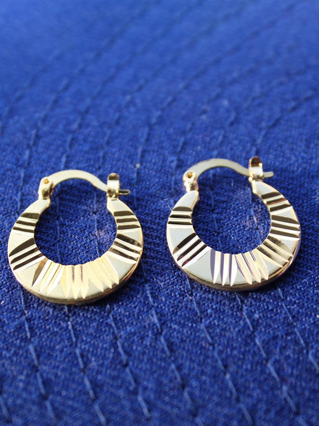 

VAGHBHATT Circular Drop Earrings, Gold