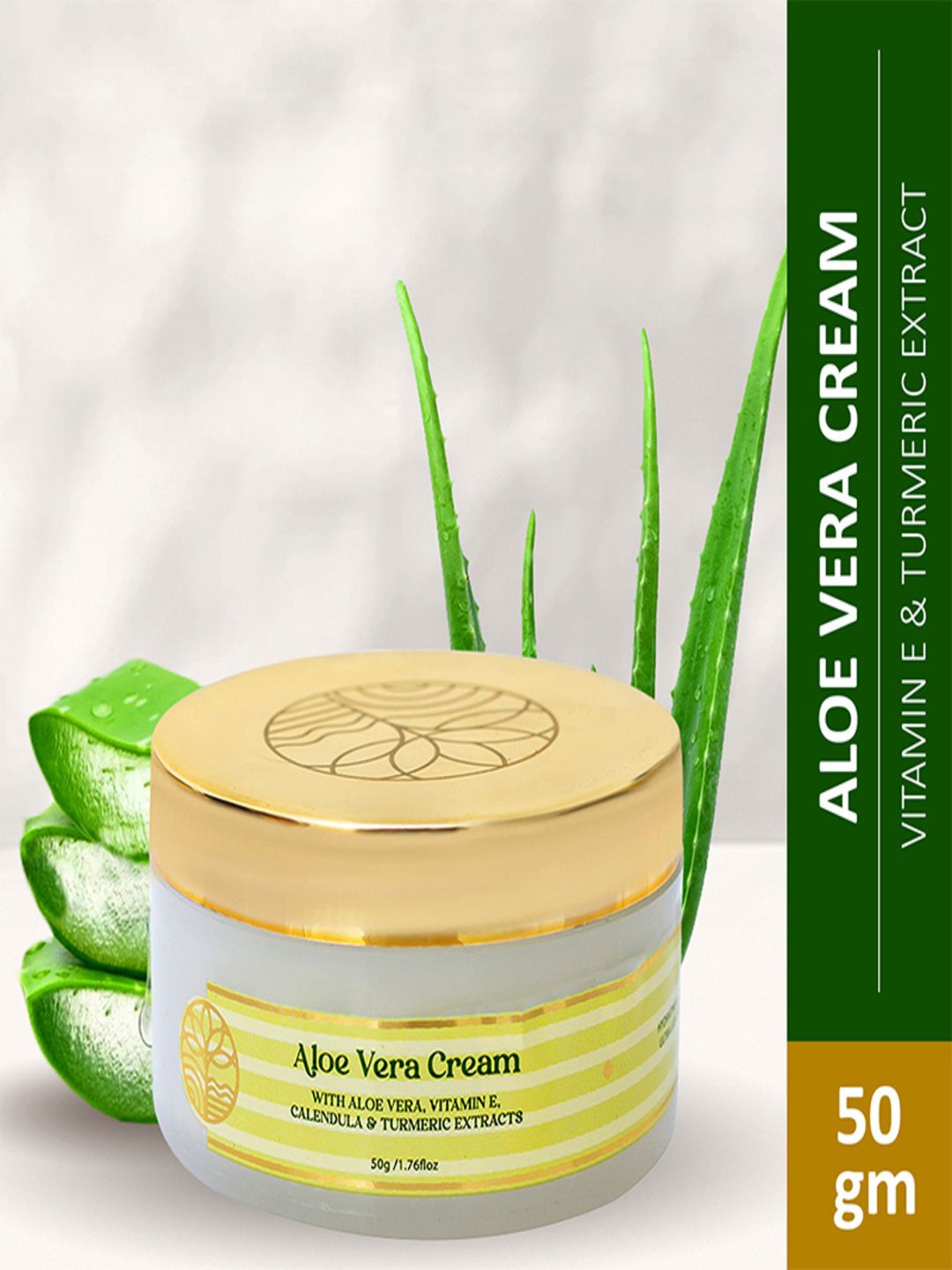 

Omeo Aloe Vera Cream To Hydrate & Soothes Skin - 50 g, White