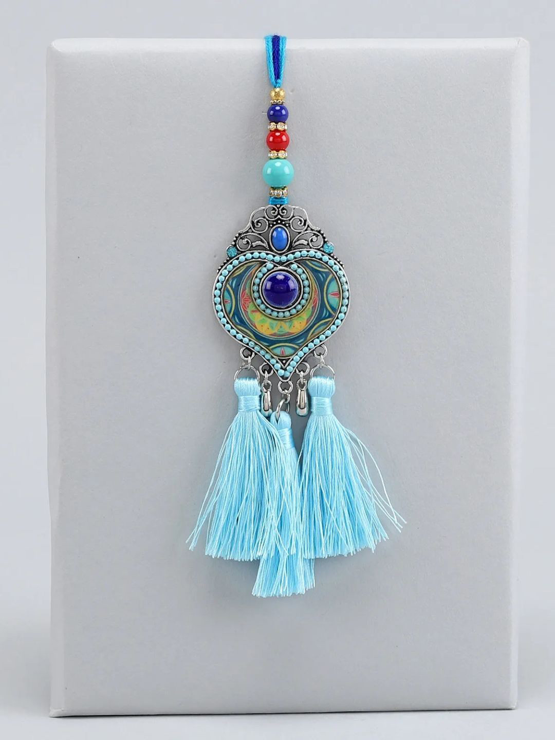 

fnp Blue Tassel Lumba Rakhi Kids Collection