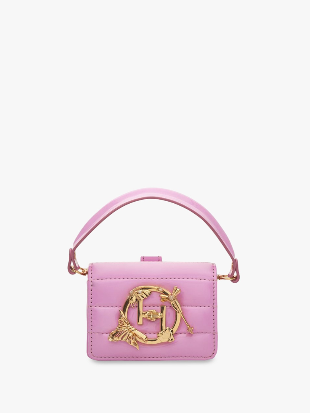 

Outhouse Leather Structured Shoulder Bag, Pink