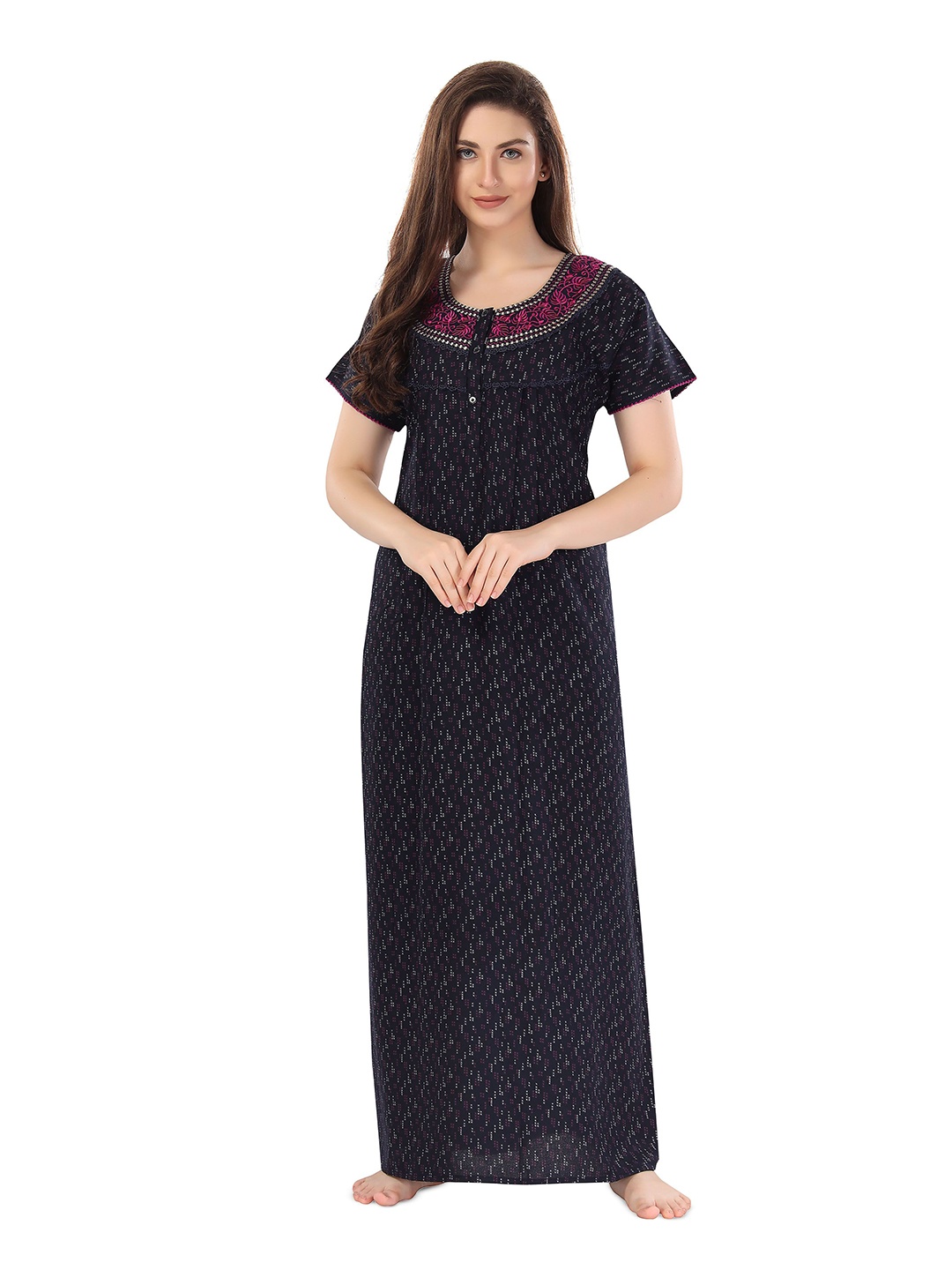 

Soulemo Printed Everyday Maxi Nightdress, Blue