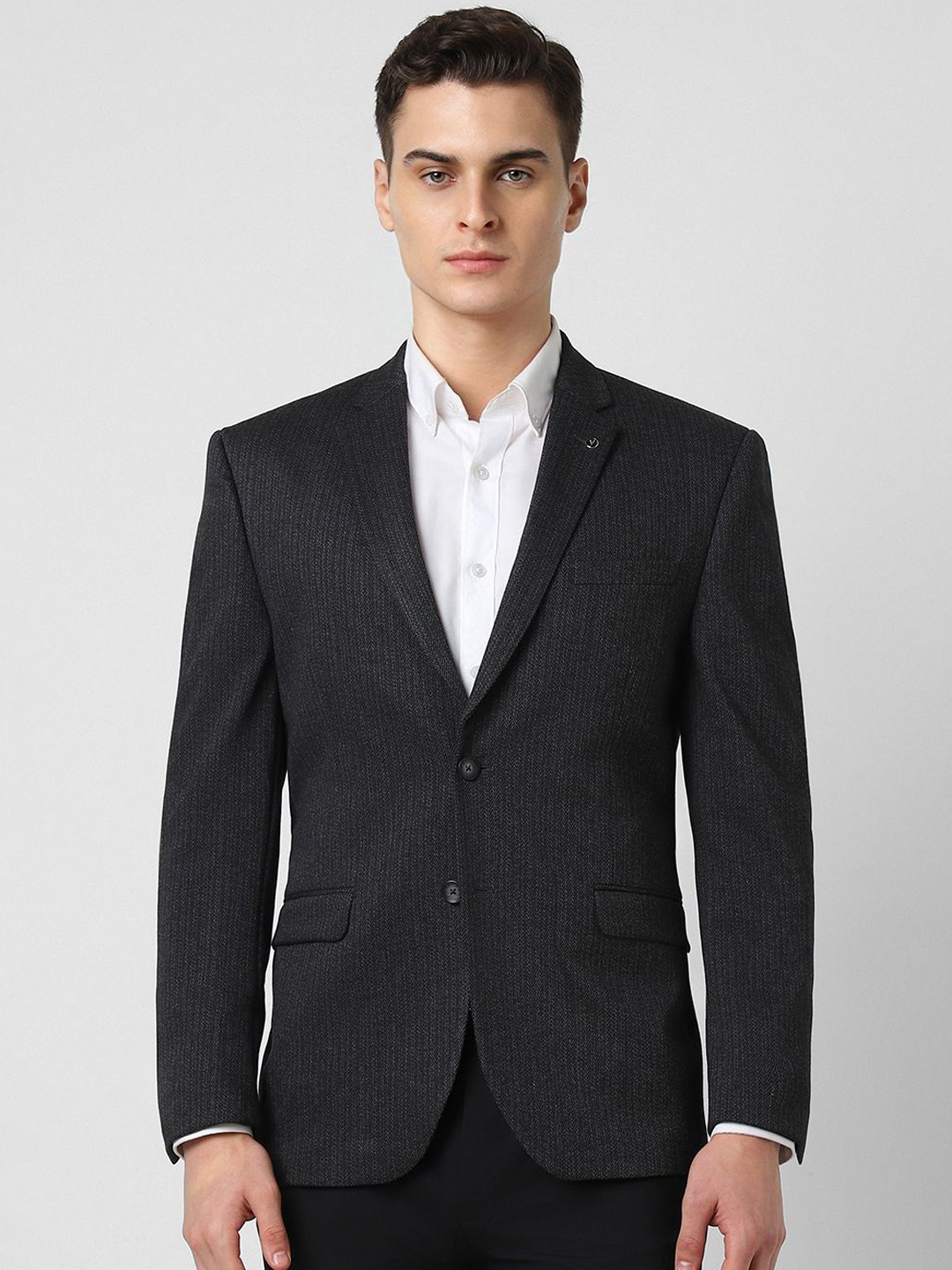 

Van Heusen Slim-Fit Long Sleeve Double Vent Single Breasted Blazers, Grey