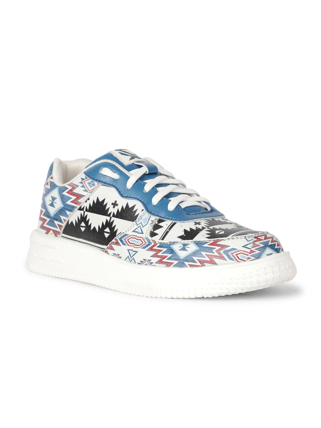 

LIBERTY MJH M04 Men Printed Casual Lace-Up Sneakers, White