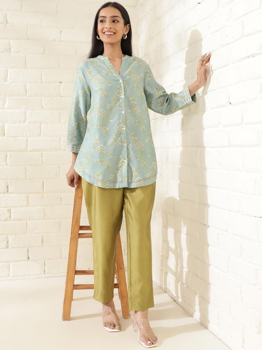 

Fabindia Printed Tunic, Blue