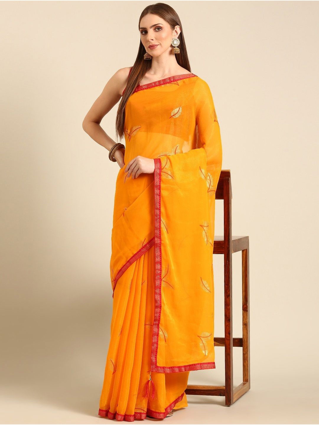 

all about you Floral Saree, Yellow