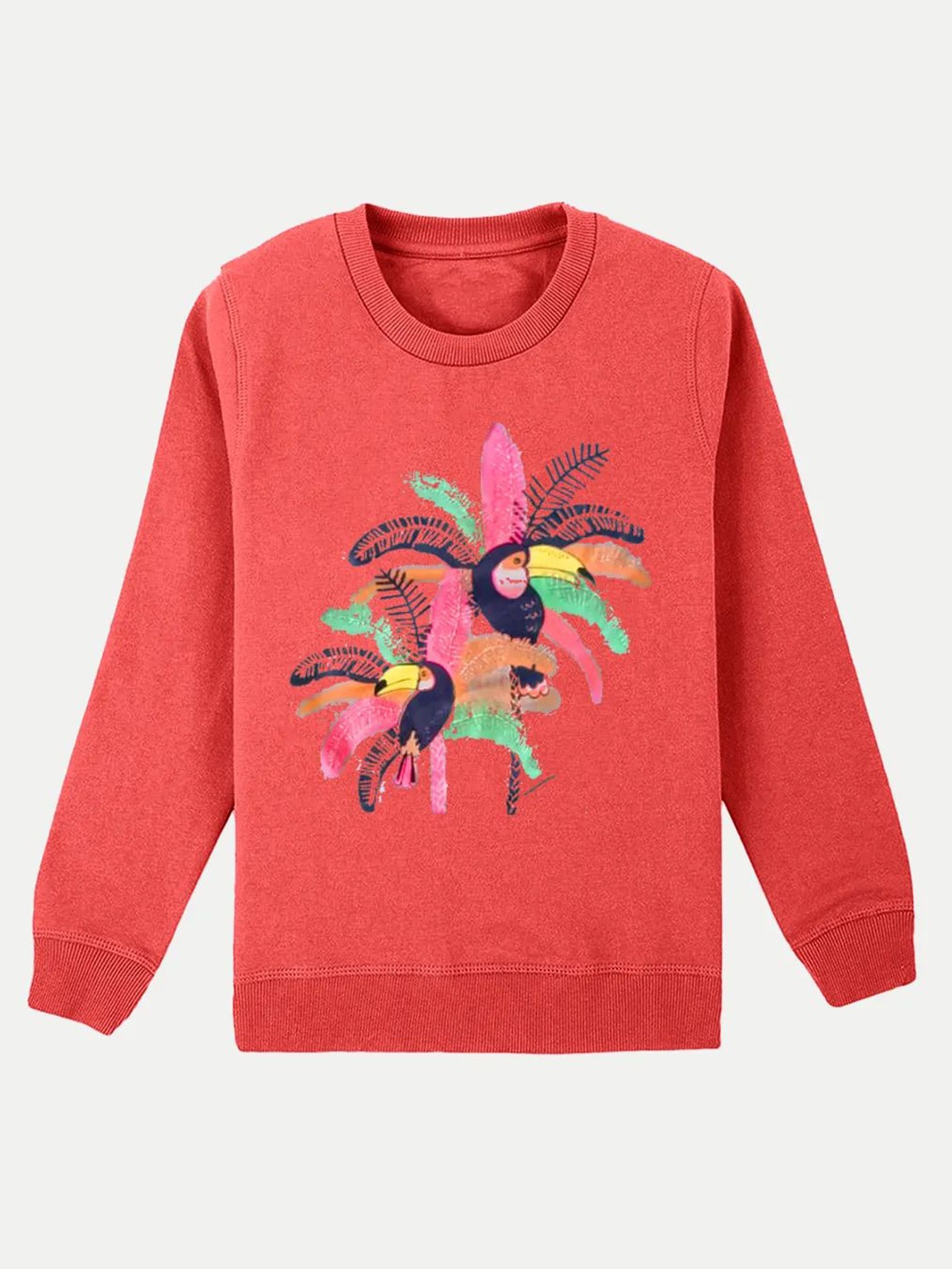 

BAESD Girls Printed Sweatshirt, Red