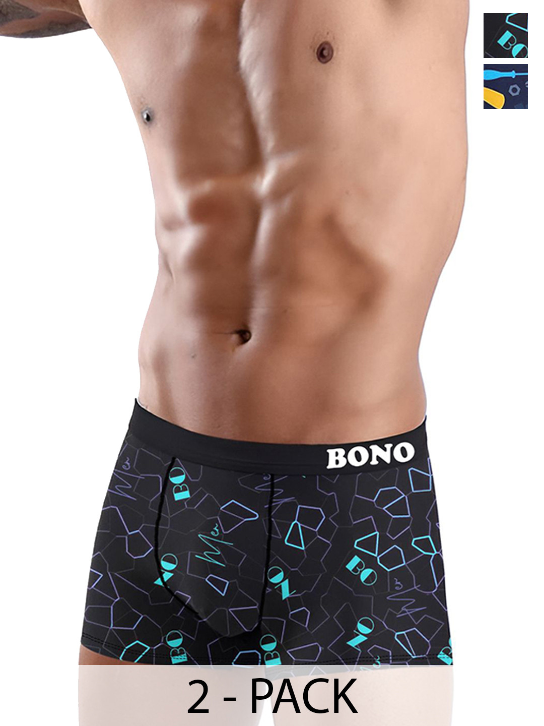 

DISPENSER Pack Of 2 Printed Breathability Trunk V6-C1-C7-DG-Printed-M, Blue