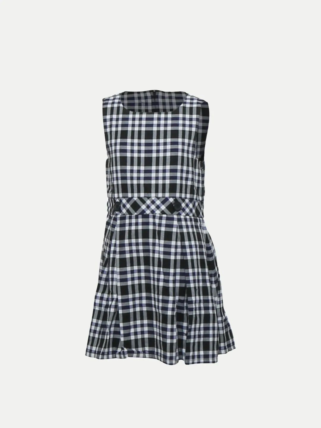 

BAESD Checked Fit & Flare Dress, Black