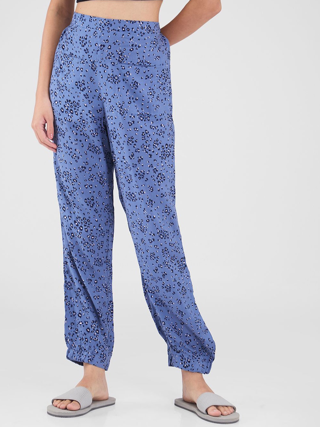 

Mystere Paris Printed Lounge Pants, Blue