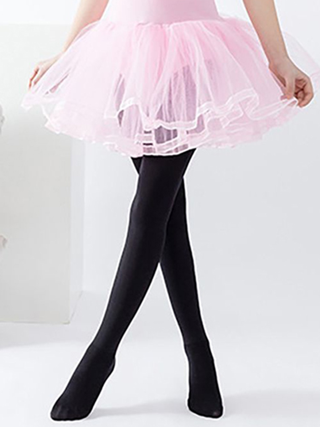 

SYGA Girls Anti-Slip Pantyhose Stockings, Black