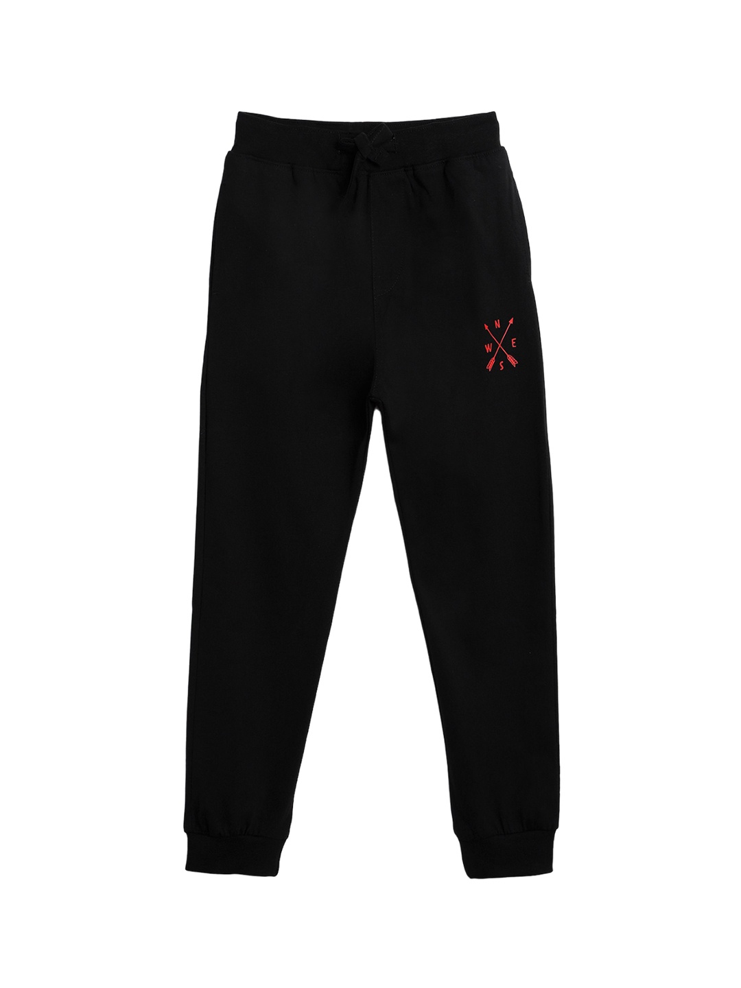 

Campana Boys Pure Cotton Mid-Rise Joggers, Black