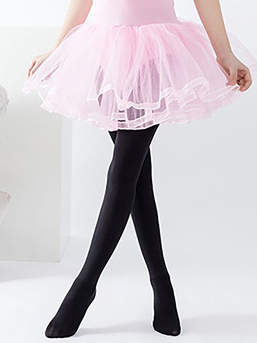 

SYGA Girls Anti-Slip Pantyhose Stockings, Black