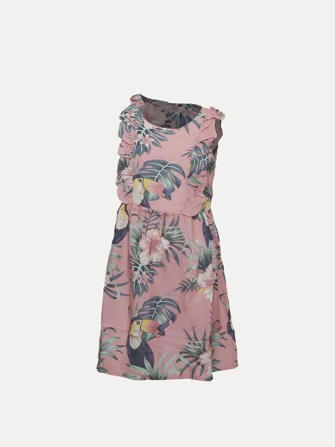 

BAESD Women Floral Printed Fit & Flare Dress, Pink