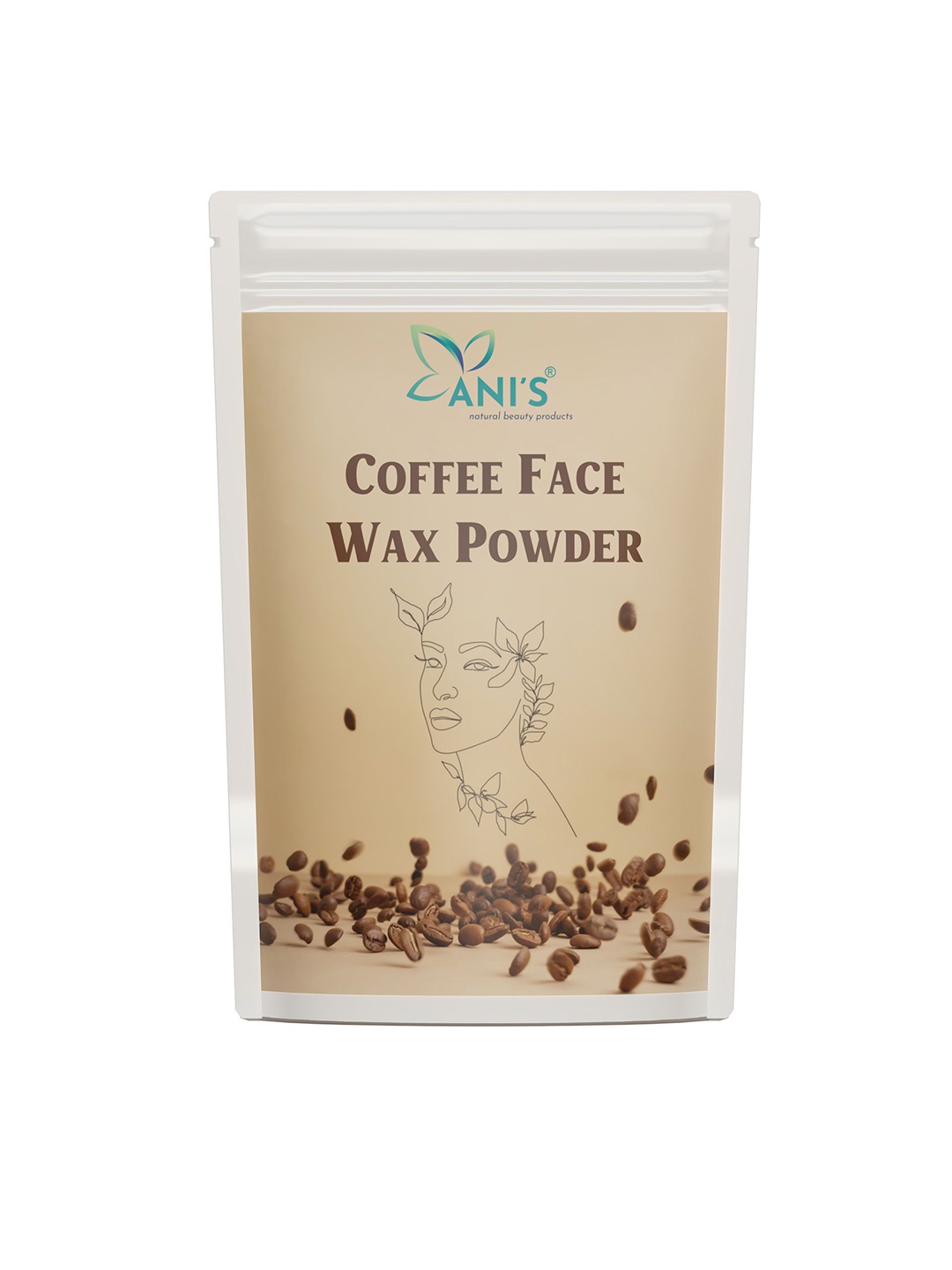 

ANI'S Coffee Face Waxing Powder With Shea Butter Extract -100g, Beige