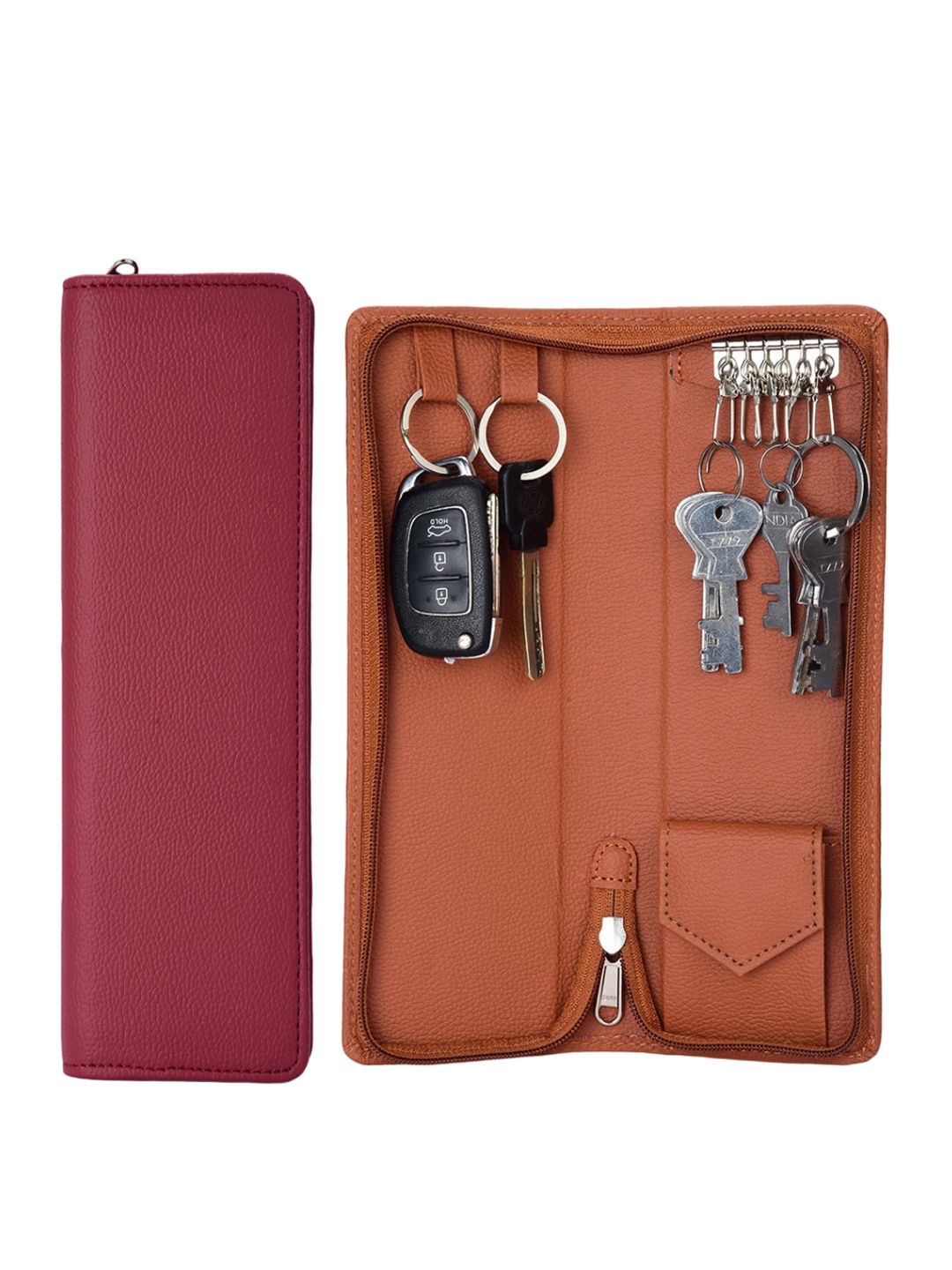 

essart Set of 2 Pouch Travel Accessory, Brown
